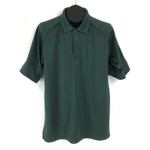 5.11 Tactical Series Polo Shirt Men's Large Green Short Sleeve Knit Casual